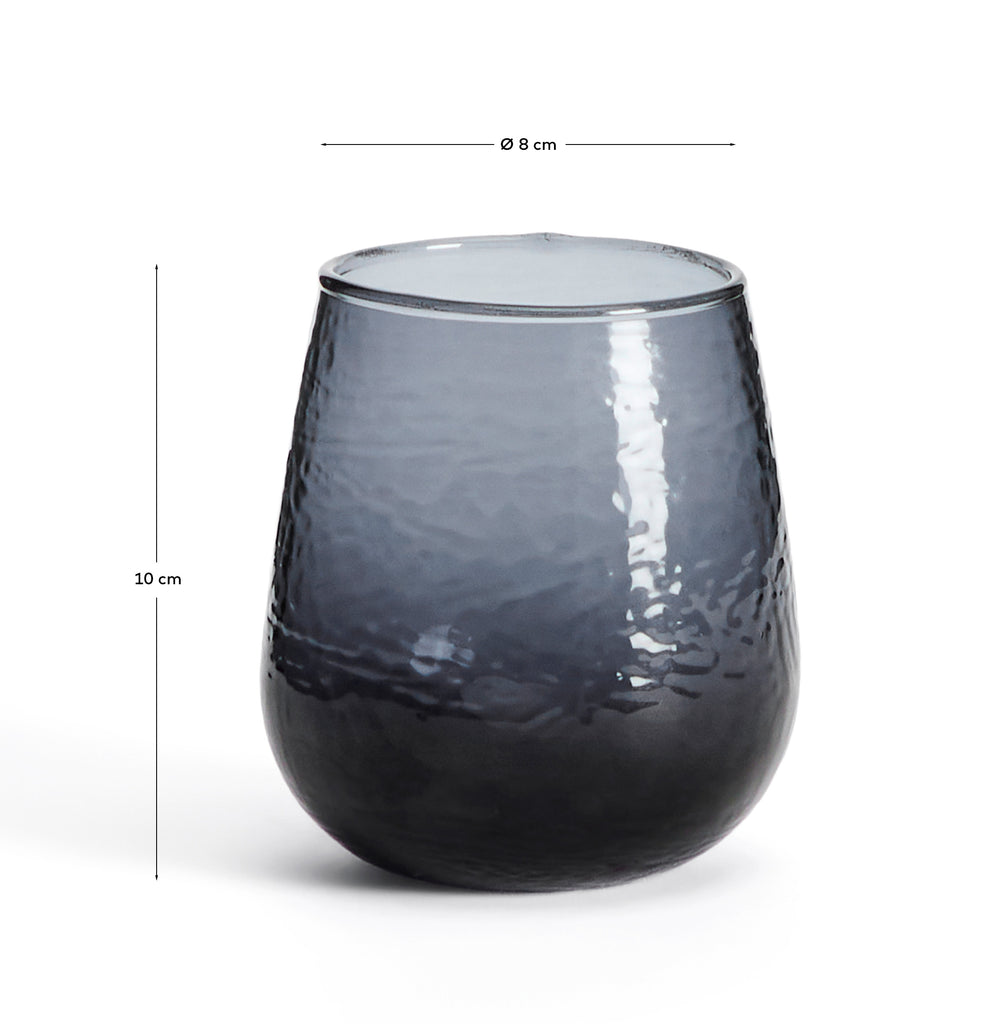 Verre Sileia en verre recyclé bleu