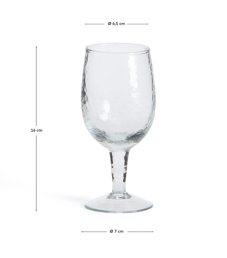 Verre à vin Sileia en verre recyclé transparent
