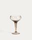 Verre à vin Sileia en verre recyclé marron