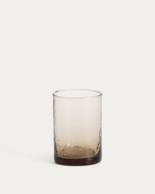 Vaso Obila de vidrio reciclado marrón