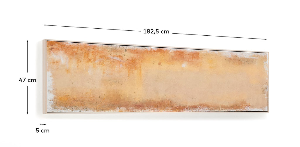 Cuadro abstracto Selnar amarillo 182 x 47 cm