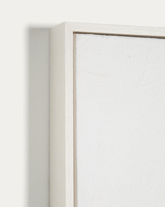 Cuadro abstracto Erale gris y azul pintado a mano 120 x 200 cm