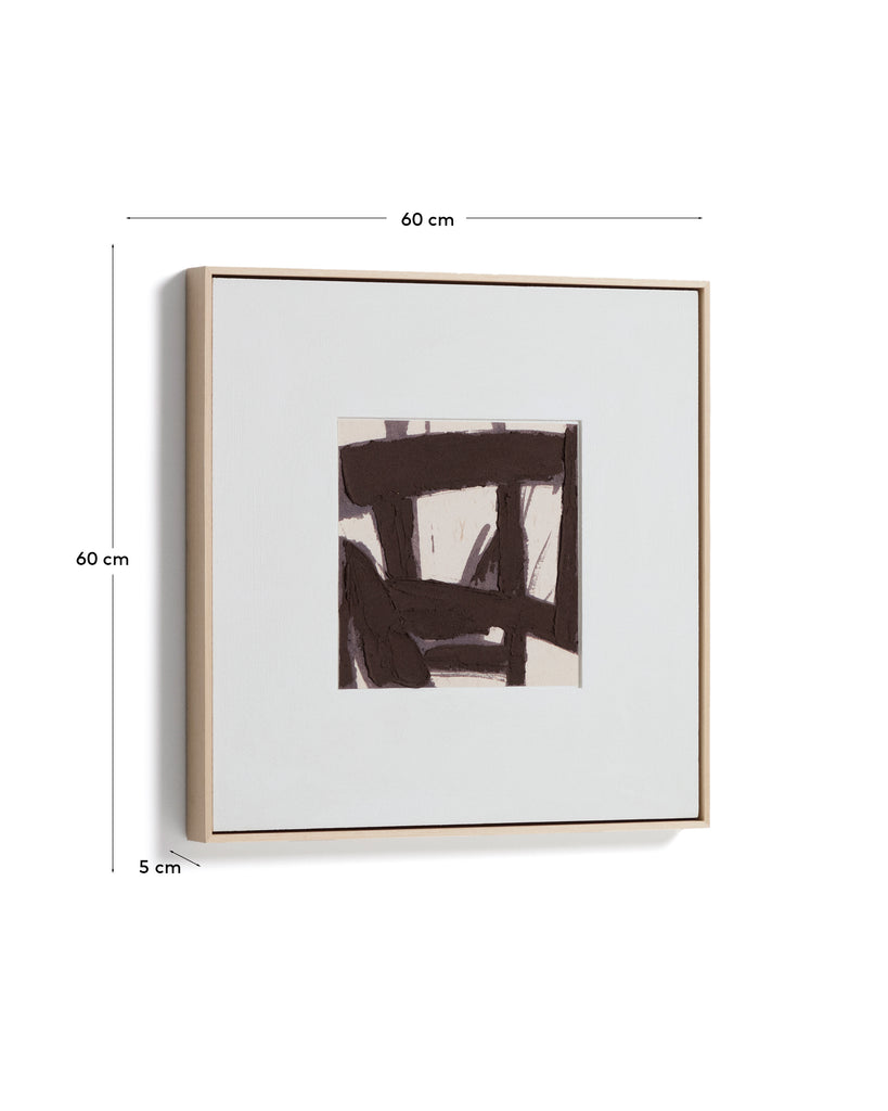 Quadre abstracte Arilan pintat a mà 60 x 60 cm