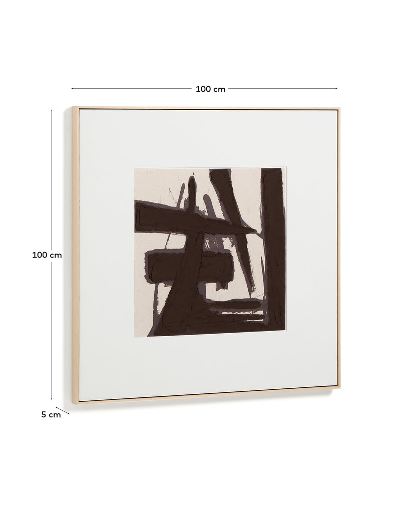 Quadre abstracte Arilan pintat a mà 100 x 100 cm