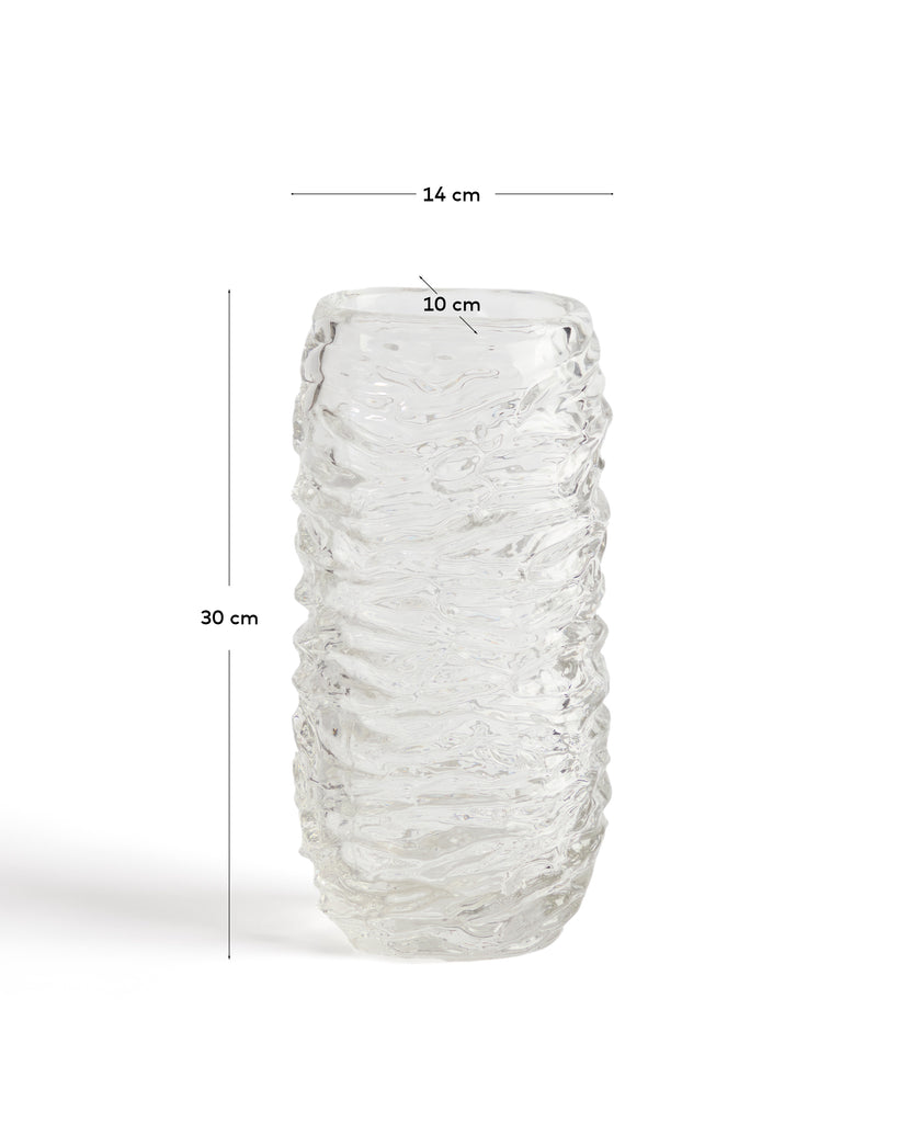 Gerro Vorma de vidre transparent 29,5 cm