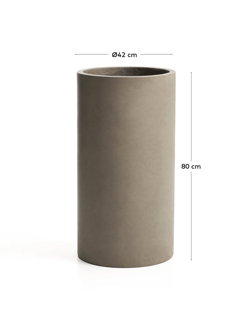 Portatestos Aiguablava de ciment gris Ø 42 cm