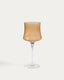 Copa de vi Alori de vidre ambre amb relleu 46 cl