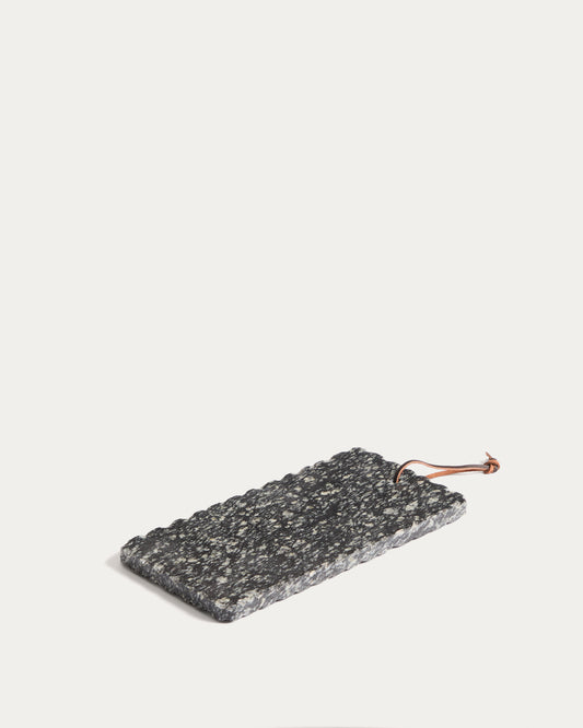 Taula de servir Arlena de granit gris fosc 30 x 15 cm