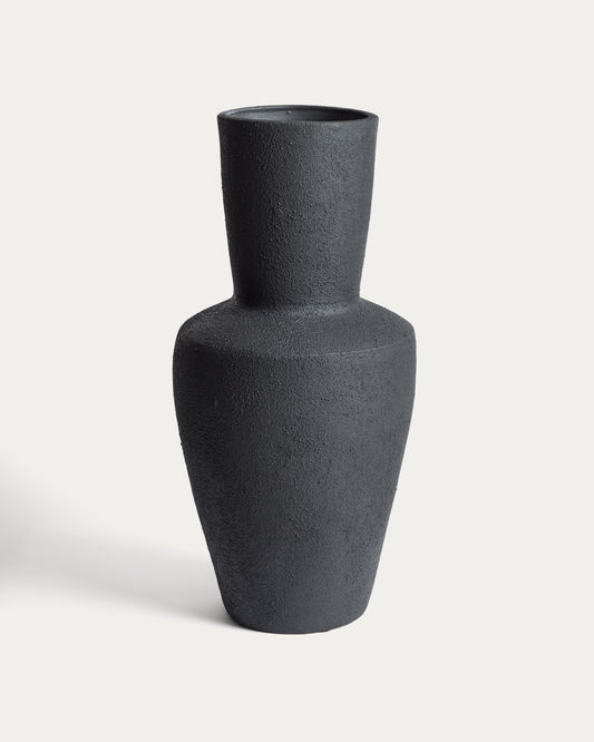 Gerro Nerun de terracota negre 72 cm