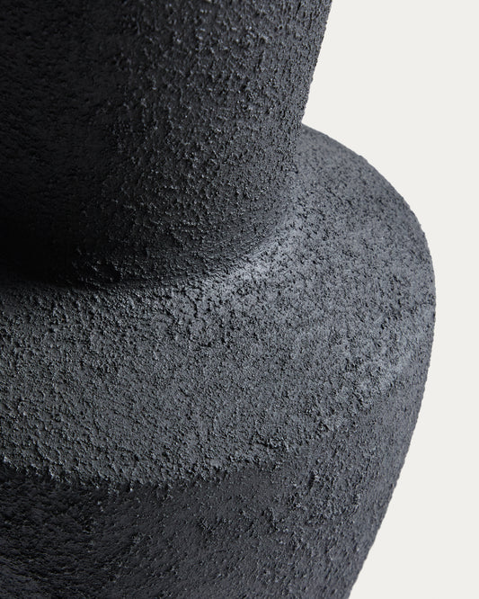 Gerro Nerun de terracota negre 46 cm