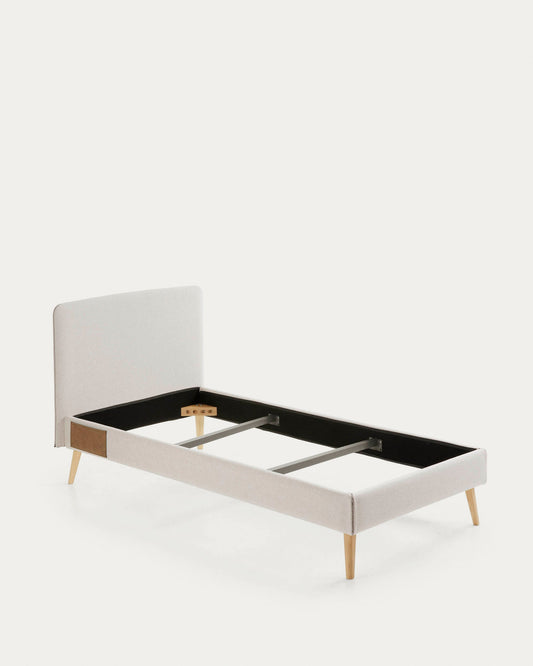 Housse de matelas Dyla beige pour matelas 90 x 190 cm