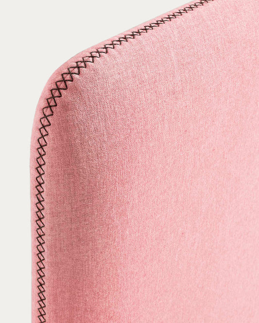 Funda de capçal Dyla rosa per a llit de fins a 90 cm