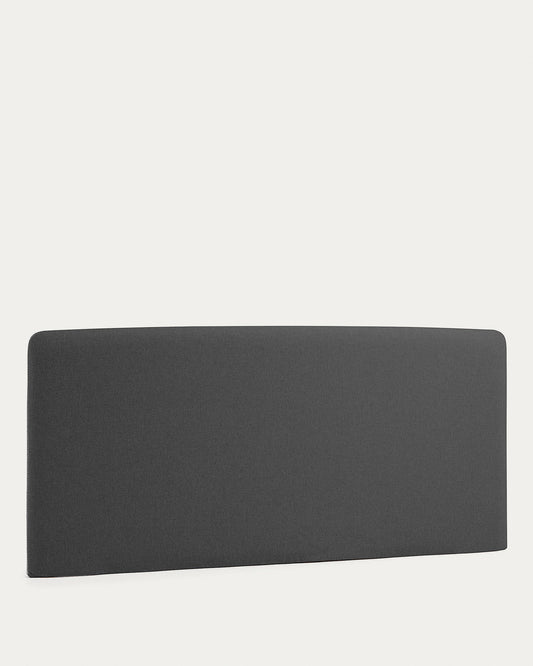 Housse de tête de lit Dyla noire pour lits de 160 cm
