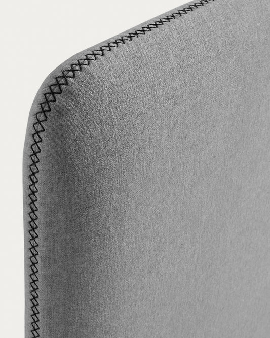 Funda de capçal Dyla gris per a llit de fins a 160 cm