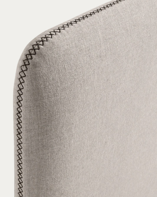 Housse de tête de lit Dyla beige pour lits de 160 cm