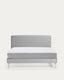 Funda llit Dyla gris per a matalàs de 160 x 200 cm
