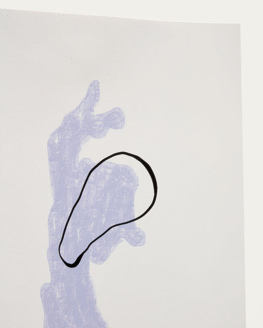 Papier bleu inca et blanc 29,8 x 39,8 cm