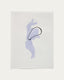 Lámina Inca de papel blanco y azul 42 x 56 cm