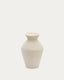 Vase Pria en papier mâché blanc 51 cm