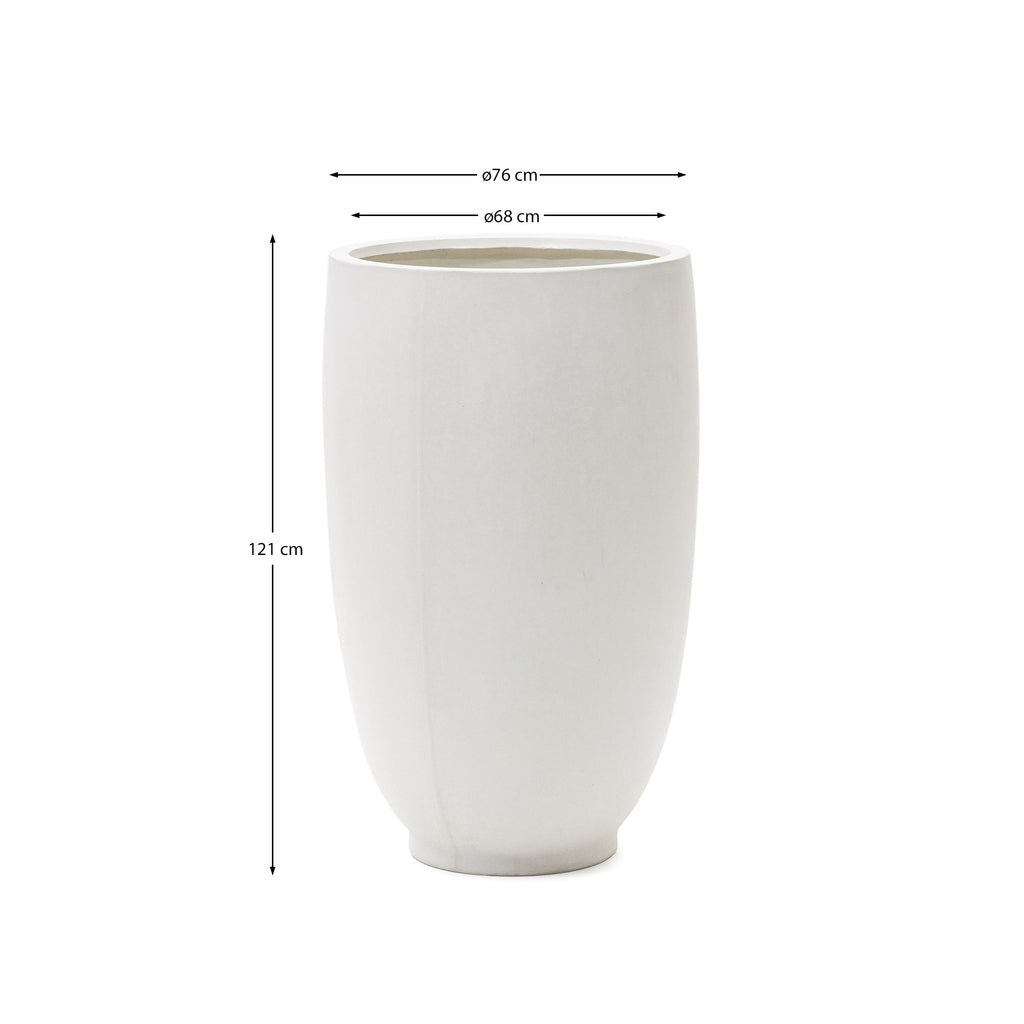 Test de plantes Aiguablava de ciment blanc Ø 75 cm