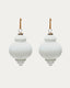 Set Irlo de 2 boles de Nadal de vidre reciclat blanc Ø 13 cm