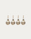 Set de 4 boules de Noël Piril en verre recyclé marron Ø 6 cm
