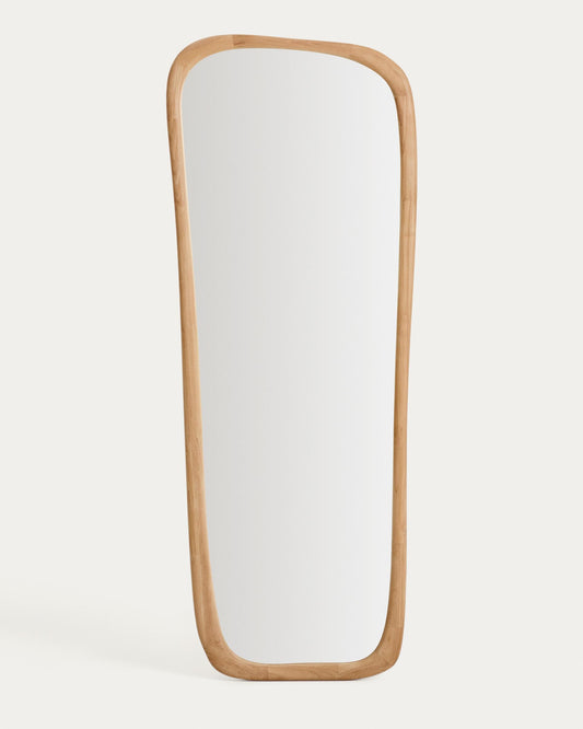 Mirall Alura de fusta de teca FSC 100% 158 x 61 cm