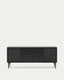 Aparador Lenon 3 portes i 3 calaixos fusta massissa i xapa roure negre 200x86cm FSC Mix Credit