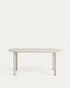 Taula ovalada Erice d’alumini i vidre temperat cru 180 x 90 cm