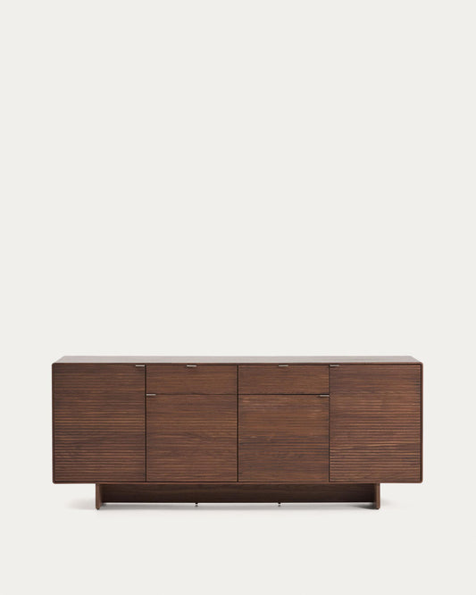 Aparador Norlen 4 portes i 2 calaixos de xapa de noguera FSC Mix Credit 194,5 x 78 cm