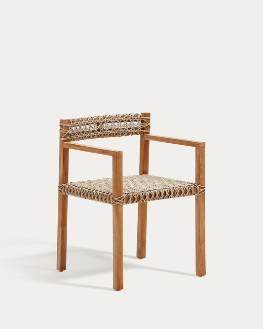 Cadira Giverola de fusta massissa de teca