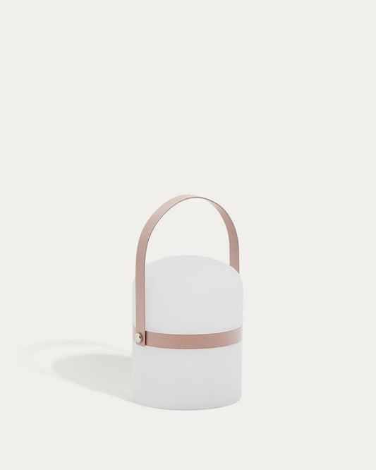 Llum de taula LED mini Ridley de polietilè rosa