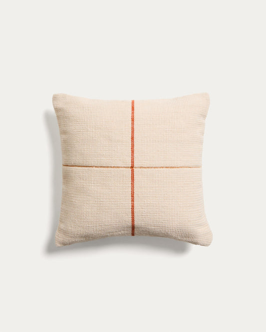 Funda de coixí Atima 100% PET jacquard taronja 45 x 45 cm