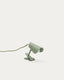 Petite lampe avec pince Jula en métal vert