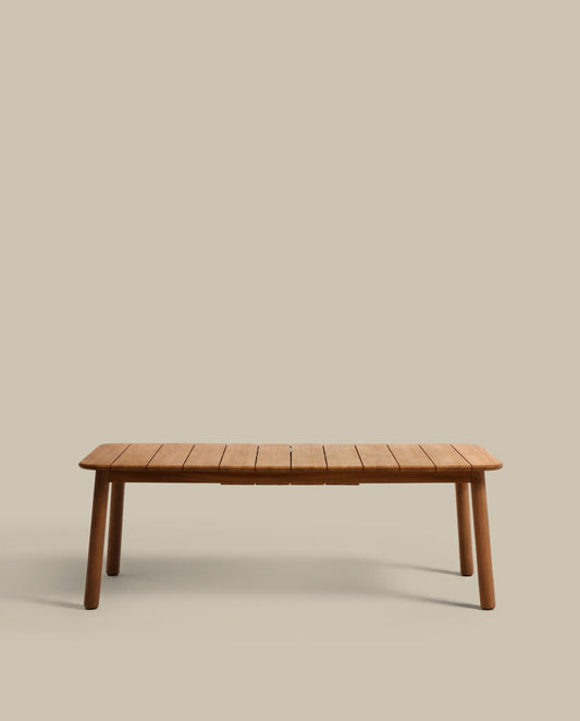 Taula extensible d’exterior Turqueta de fusta massissa de teca 220(294) x 100 cm FSC 100%