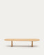 Taula de centre Pirita de fusta massissa de roure amb acabat natural 147 x 65 cm FSC 100%