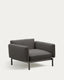 Fauteuil modulable d’extérieur Sorells gris et aluminium gris