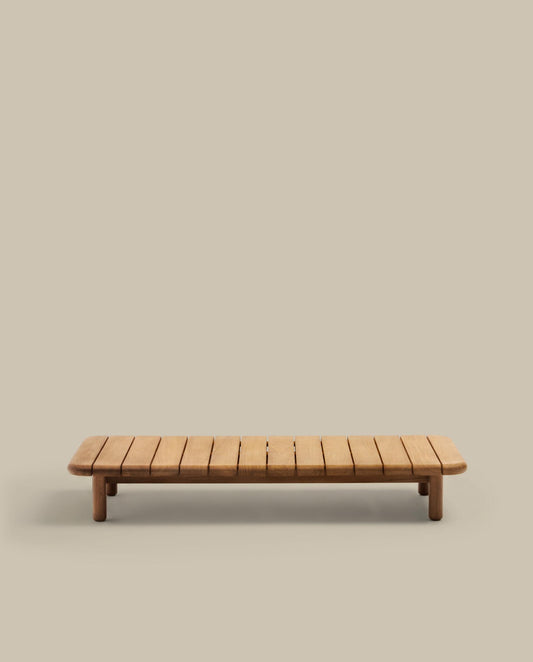 Taula de centre Turqueta de fusta massissa de teca 140 x 70 cm FSC 100%