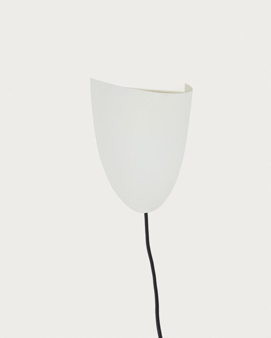 Aplic de paret Nibla de metall efecte argila blanca