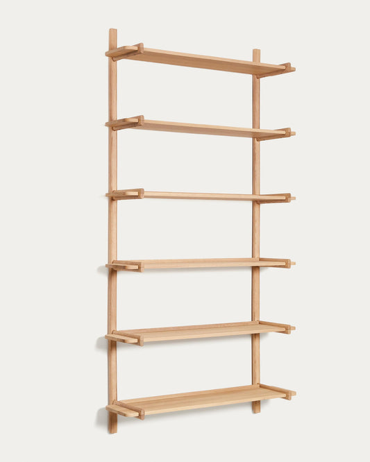 Prestatgeria modular Sitra 6 lleixes fusta massissa roure acabat natural 110cm FSC Mix Credit