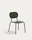 Cadira apilable d’exterior Brai d’acer galvanitzat verd