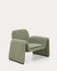Butaca Melvia de xenilla verda