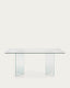 Mesa Burano de cristal 200 x 90 cm