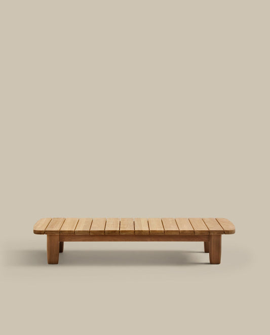 Taula de centre Tirant de fusta massissa de teca FSC 100% 140 x 70 cm
