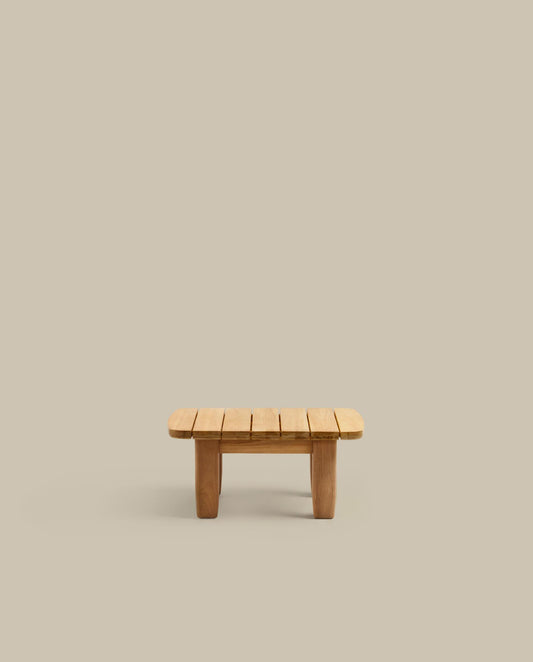Taula auxiliar Tirant de fusta massissa de teca FSC 100% 70 x 70 cm