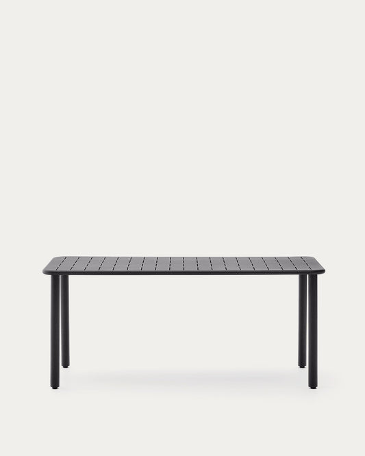 Taula d'exterior Brai d'acer galvanitzat gris fosc 180 x 90 cm
