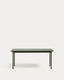Mesa de exterior Maurina de acero galvanizado verde y azulejos verdes 182 x 91 cm
