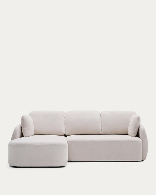 Sofà llit Laira 3 places de xenilla amb chaise longue esquerra cru 246 cm FSC Mix Credit