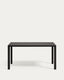 Taula d'exterior Culip d'alumini amb acabat gris 150 x 77 cm