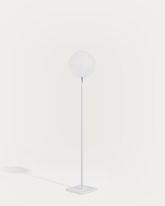 Llum de peu solar d'exterior Dinesh d'acer gris 120 cm